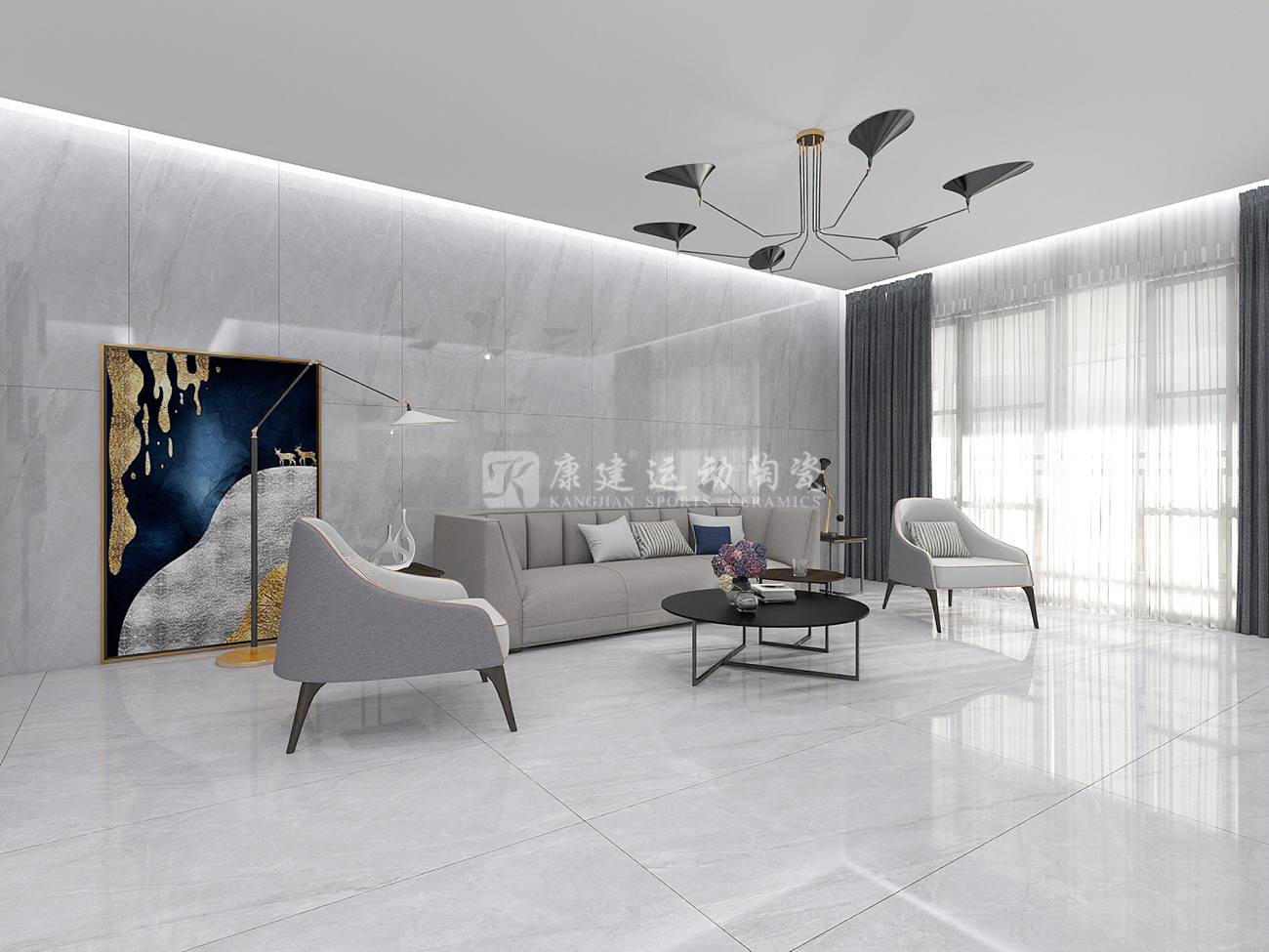 康建運(yùn)動(dòng)陶瓷：越來(lái)越多人選擇，通體大理石瓷磚